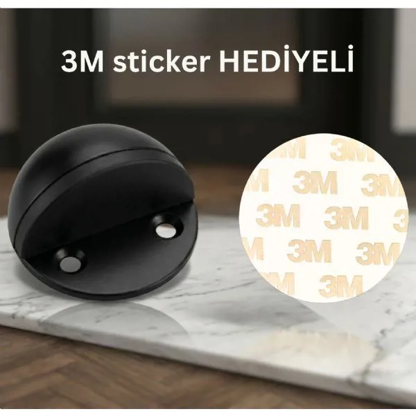 Marelli SİYAH yarım ay tipi (saten) yer tamponu (3M sticker HEDİYELİ) - Marelli - Ürün Görseli 1