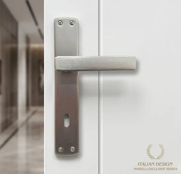 Marelli LUSSO SÜPER SATEN (inox, saten) renkli AYNALI 1. KALİTE kapı kolu - Marelli - Ürün Görseli 1