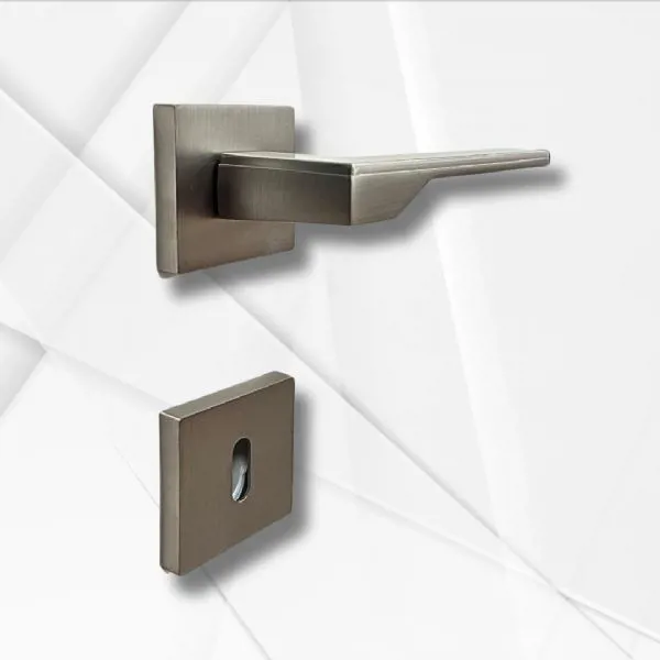 Marelli STILO inox (saten) renkli italyan tipi kare rozetli 1. KALİTE kapı kolu - Marelli - Ürün Görseli 1