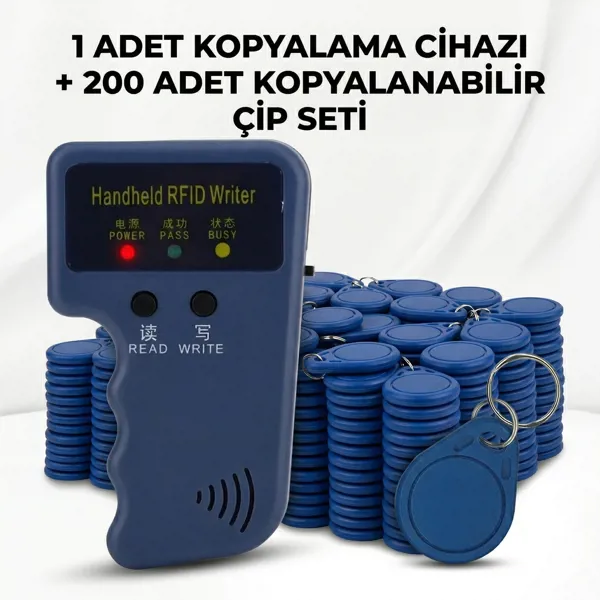 Marelli KART KOPYALAMA cihazı + 200 adet kopyalanabilen 125 khz mavi çip (keyfob, anahtarlık) - Marelli - Ürün Görseli 1
