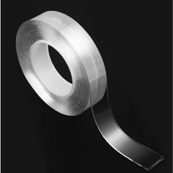 Akrilik çift taraflı şeffaf SİHİRLİ silikon bant (18 mm x 3 mt) (silikonize montaj bandı) - Ürün Görseli 1