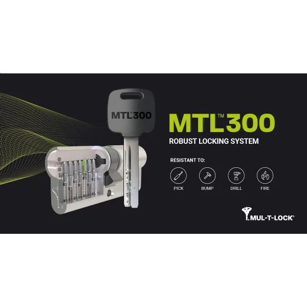 Mul-t-lock (multilock, multlock) integratör MTL300 MANDALLI TUZAKLI patentli anahtarlı barel - Mul-t-lock (multlock) kapı kilitleri - Ürün Görseli 1
