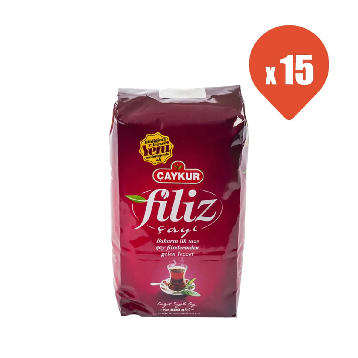 Çaykur Filiz Siyah Çay 500 gr x 15 - Çaykur - Ürün Görseli 1