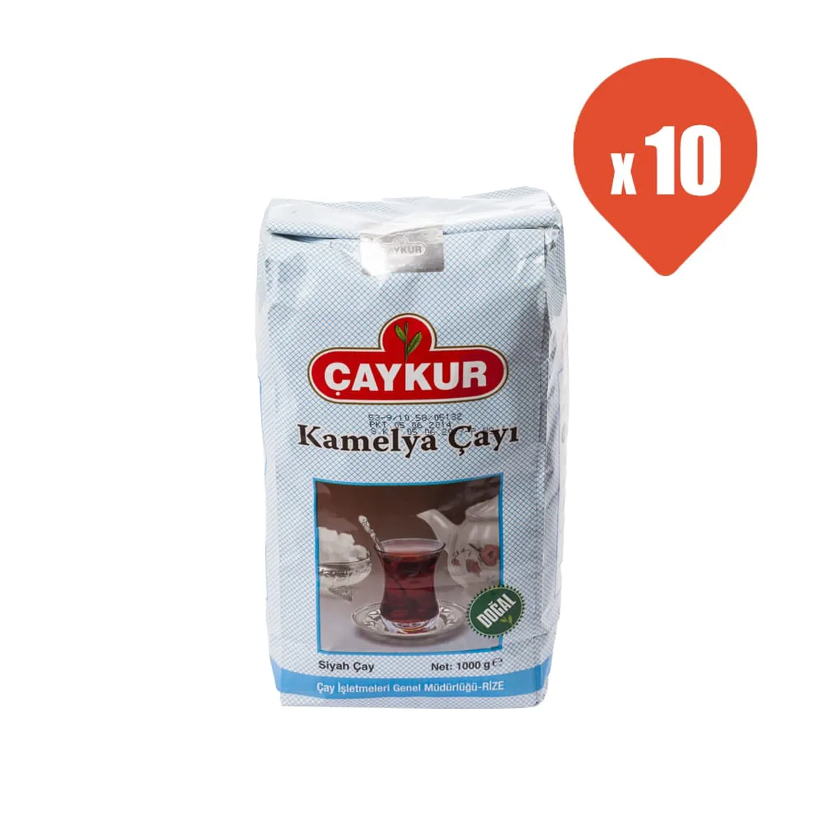 Çaykur Kamelya Siyah Çay 1 kg x 10 - Çaykur - Ürün Görseli 1