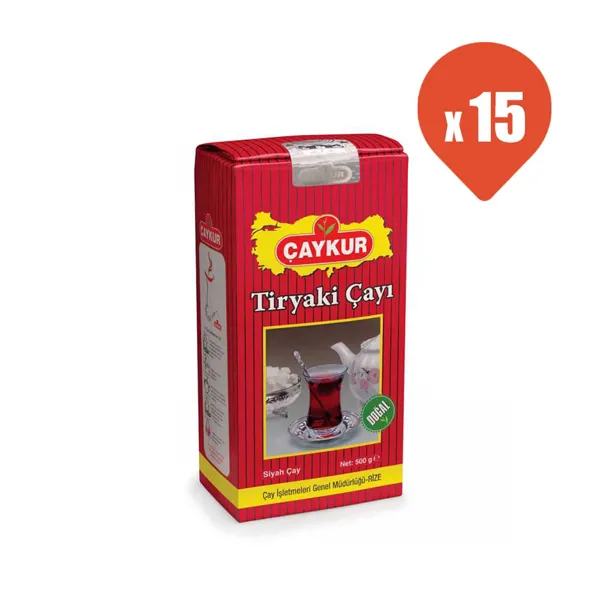Çaykur Tiryaki Siyah Çay 500 gr x 15 - Çaykur - Ürün Görseli 1