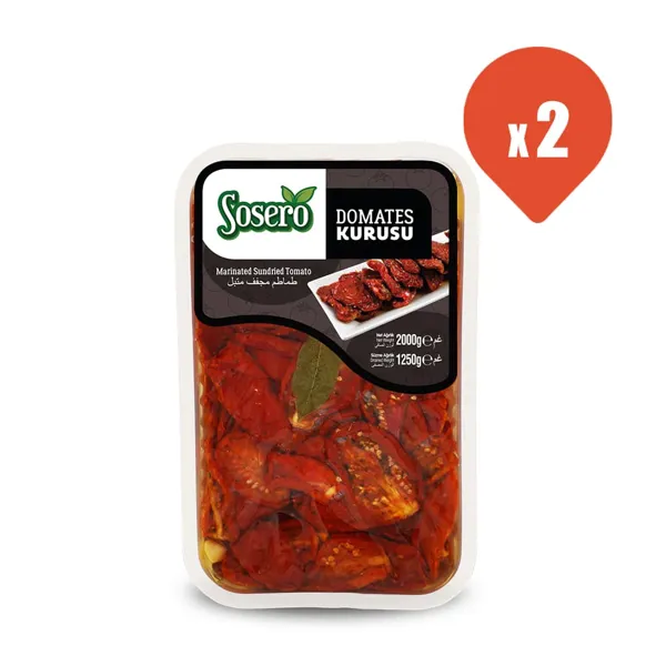 Sosero Domates Kurusu 1250 gr Tabak x 2 - Sosero - Ürün Görseli 1