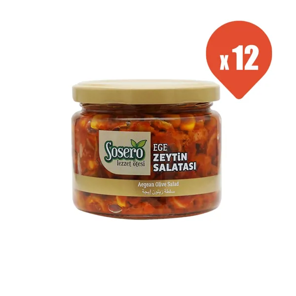 Sosero Ege Zeytin Salatası 290 gr x 12 - Sosero - Ürün Görseli 1