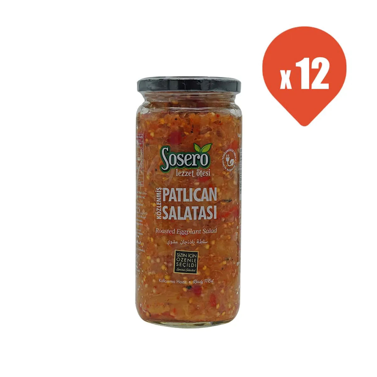Sosero Patlıcan Salatası 435 gr x 12 - Sosero - Ürün Görseli 1