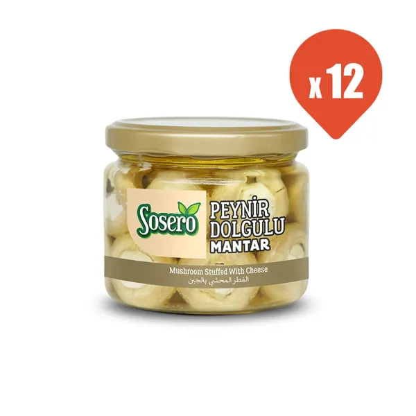 Sosero Peynir Dolgulu Mantar 290 gr x 12 - Sosero - Ürün Görseli 1