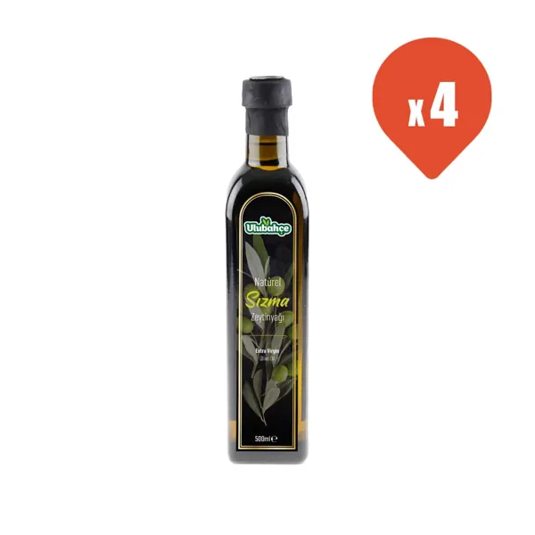 Ulubahçe Natürel Sızma Zeytinyağı 500 ml x 4 - Ulubahçe - Ürün Görseli 1