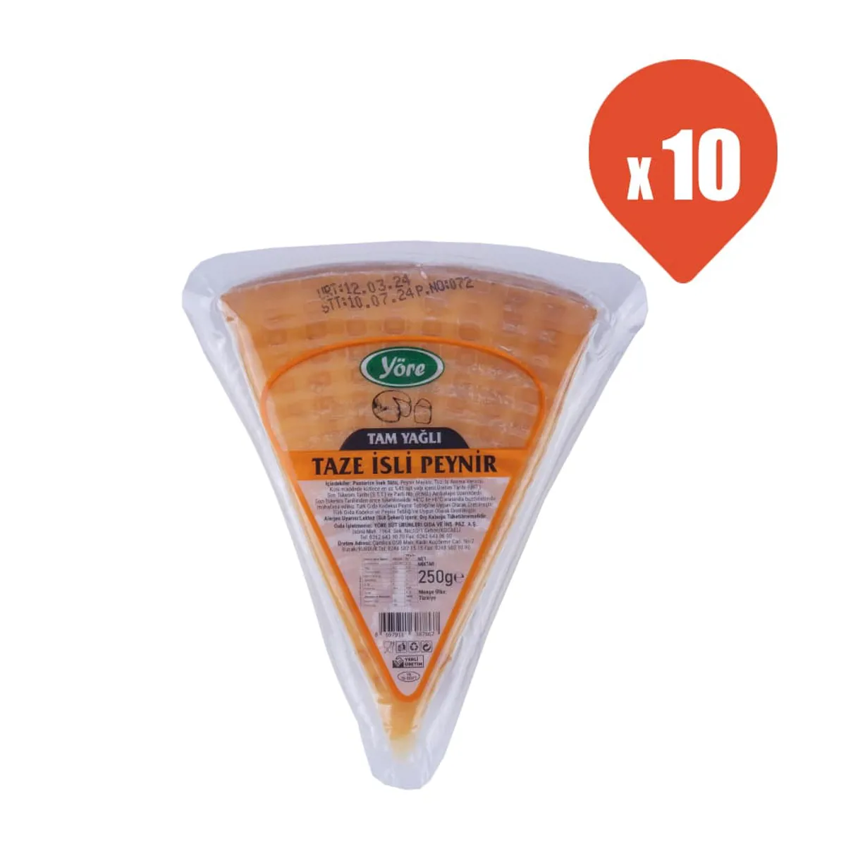 Yöre Tam Yağlı Taze İsli Peynir 250 gr x 10 - Yöre - Ürün Görseli 1