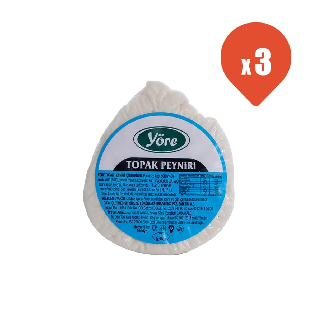 Yöre Topak Peyniri 3 kg - Yöre - Ürün Görseli 1