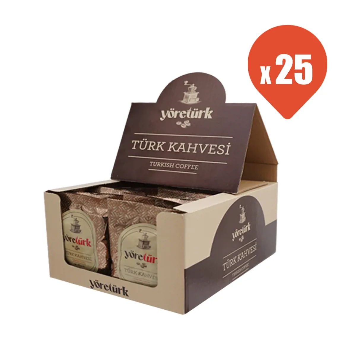 Yöretürk Türk Kahvesi 100 gr x 25 Adet - Yöre - Ürün Görseli 1