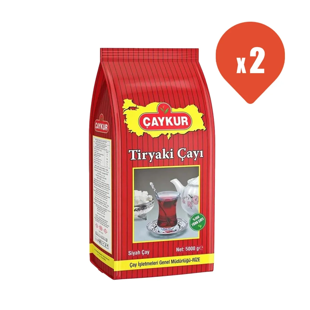 Çaykur Tiryaki Dökme Siyah Çay 5 kg x 2 Adet - Çaykur - Ürün Görseli 1