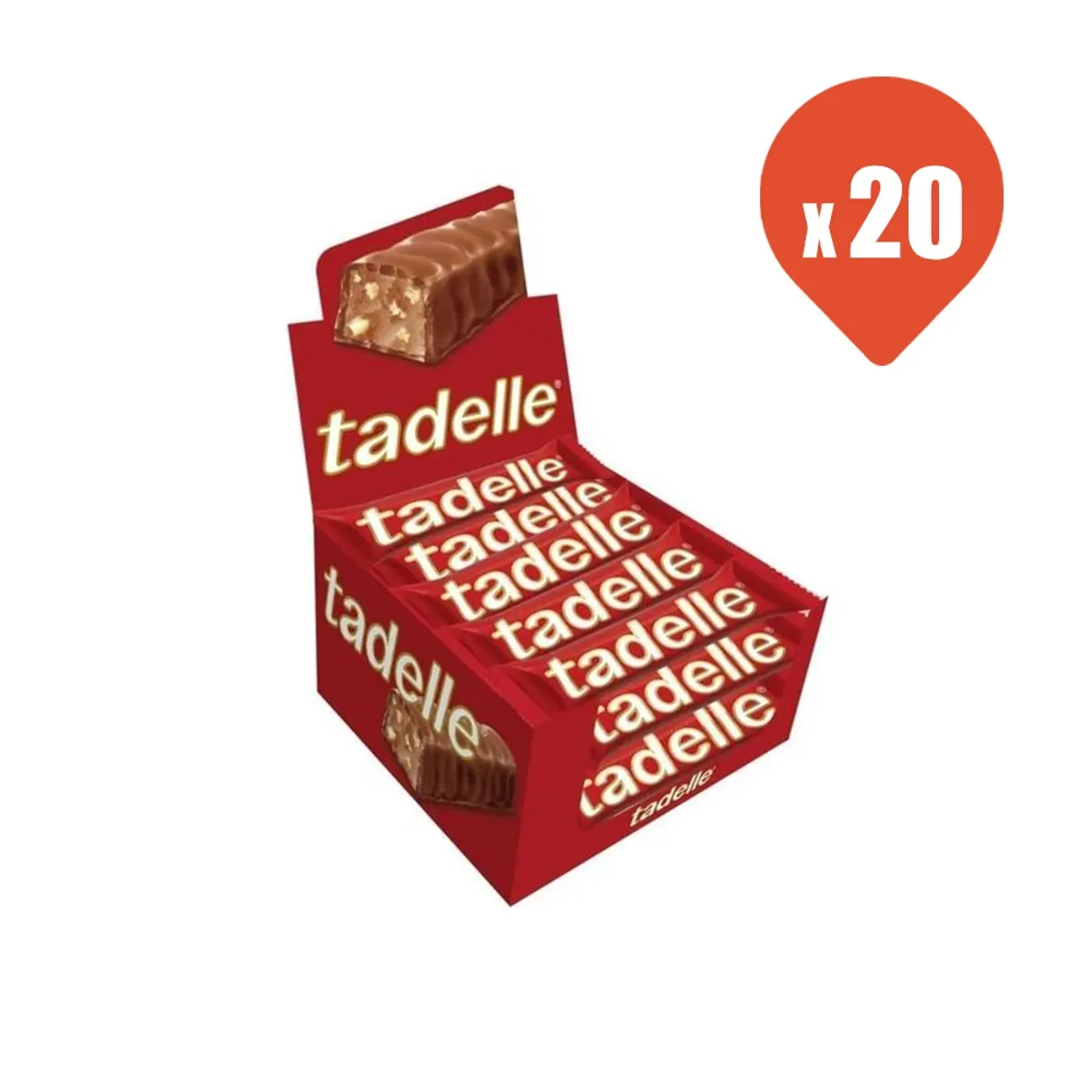 Tadelle Fındık Dolgulu Sütlü Çikolata 30 gr x 20'li - Tadelle - Ürün Görseli 1