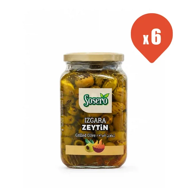 Sosero Izgara Zeytin 900 gr x 6 - Sosero - Ürün Görseli 1