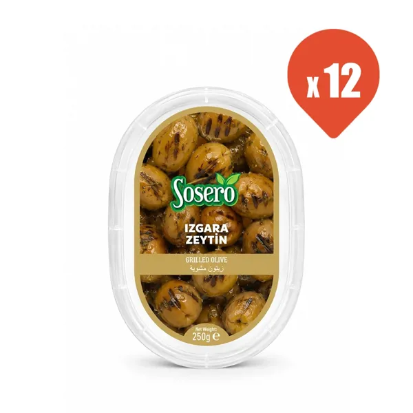 Sosero Izgara Zeytin 250 gr x 12 - Sosero - Ürün Görseli 1