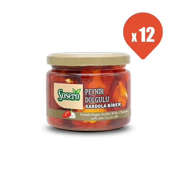 Sosero Peynir Dolgulu Kardola Biber 290 gr x 12 - Sosero - Ürün Görseli 1