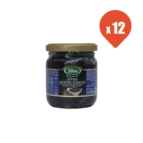 Yöre Siyah Zeytin Ezmesi 175 gr x 12 - Yöre - Ürün Görseli 1