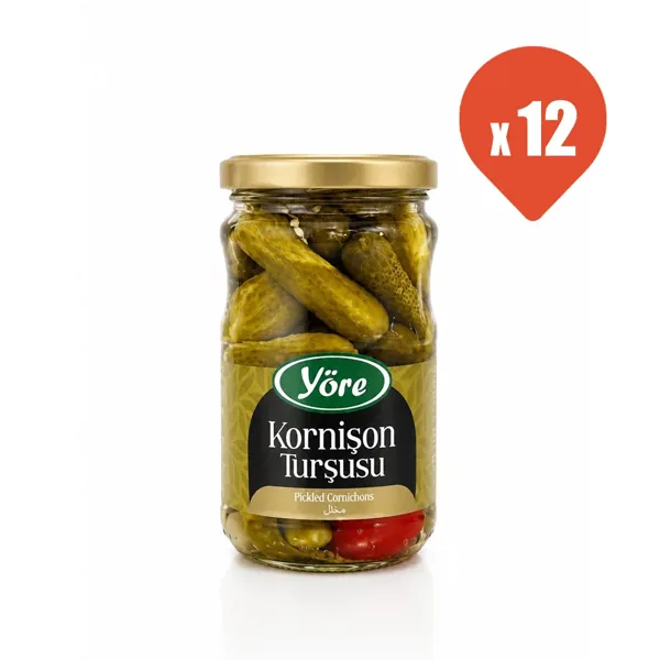 Yöre Kornişon Turşusu 190 gr x 12 - Yöre - Ürün Görseli 1