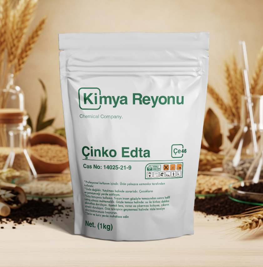 Çinko EDTA (Zn-EDTA) Nedir? Tarımda Şelatlı Çinko Mikro Besin Kullanımı, Teknik Özellikler ve Uygulama Rehberi