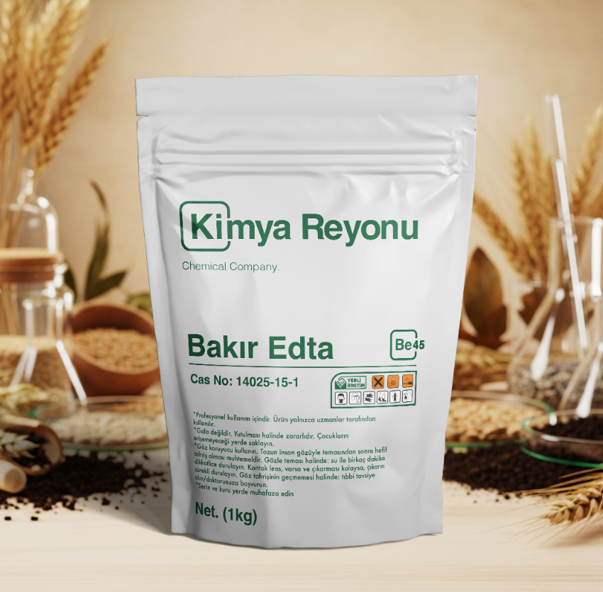 Bakır EDTA (Cu-EDTA) Nedir? Tarımda Mikro Besin Şelatı Olarak Kullanımı, Teknik Özellikler ve Uygulama Rehberi