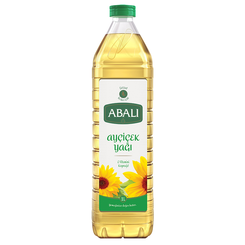 Abalı Ayçiçekyağı 1 Lt Pet Köşeli