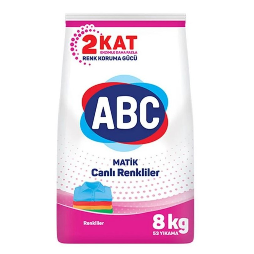 ABC MATIK 8 KG CANLI RENKLER