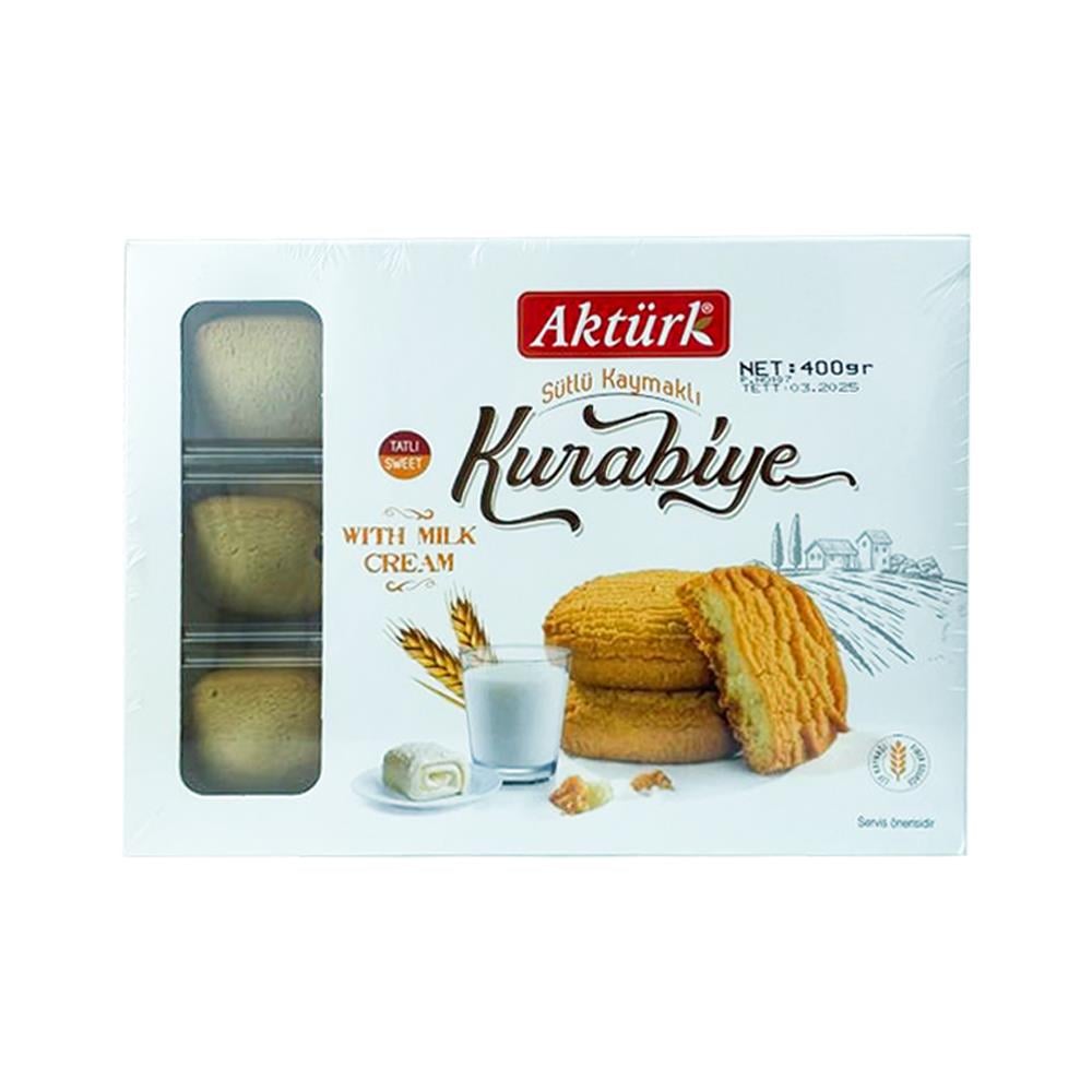 Aktürk Sütlü Kaymaklı Kurabiye 400 Gr