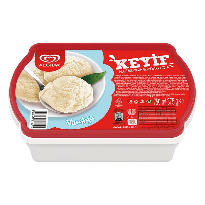 ALGIDA KEYIF 750 ML VANILYA