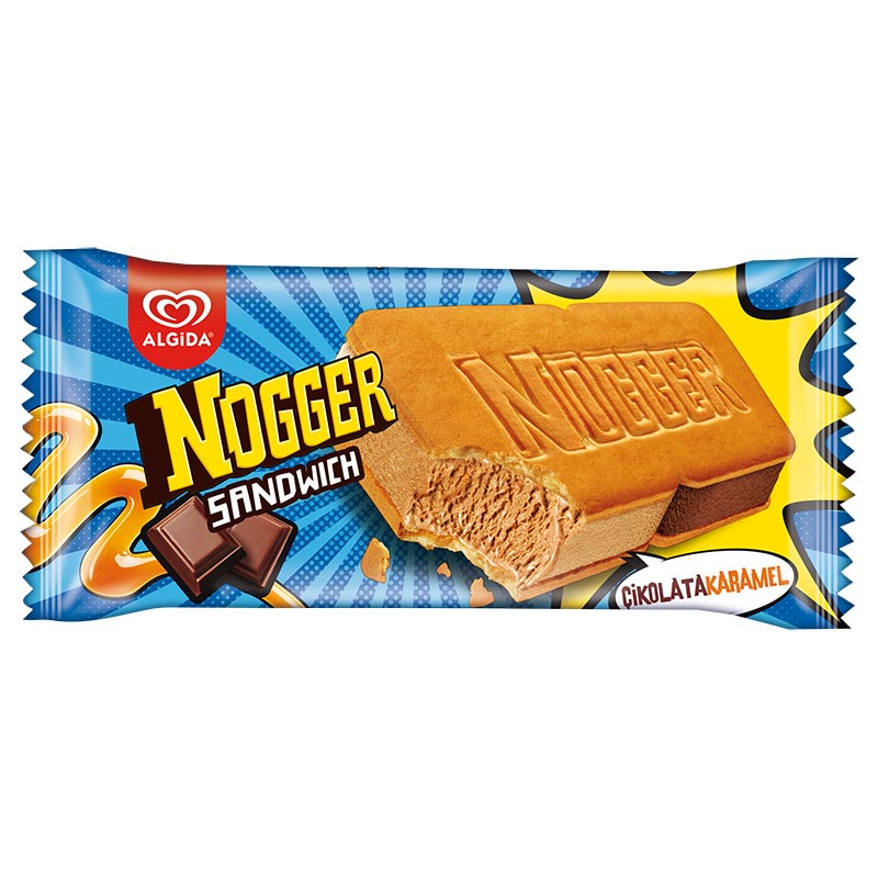 Algida Nogger Sandvıc Karamel Çiko. 145 Ml