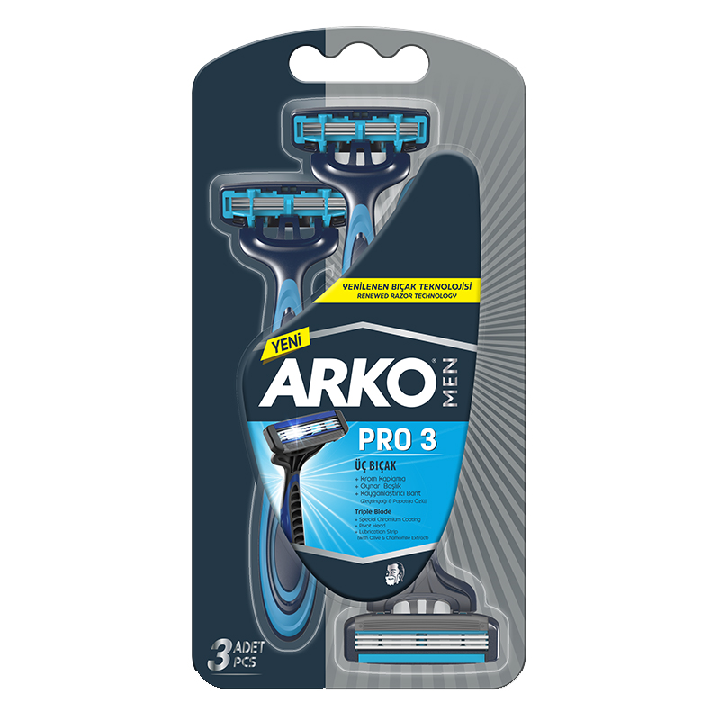 Arko Traş Bıçağı T3 Blister 3 Lu