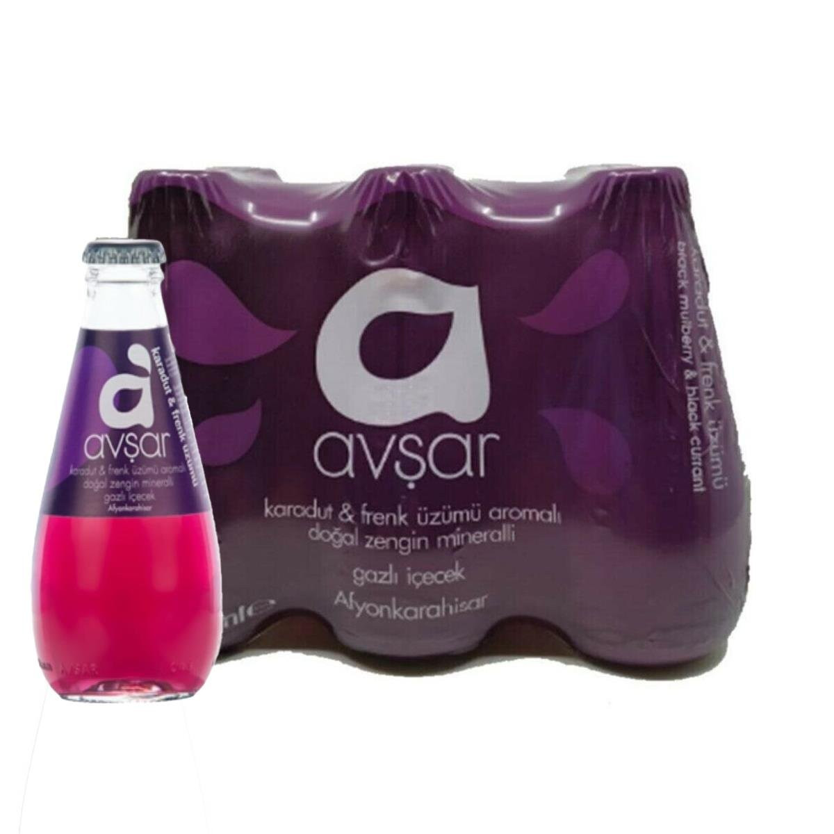 Avşar Maden Suyu 200 Ml*6 Lı Karadut&amp;amp;Frenk Üzümü