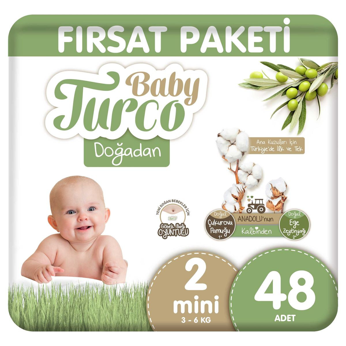 Baby Turco Çırtlı Bez Doğ.Fırsat Mini 48 Li