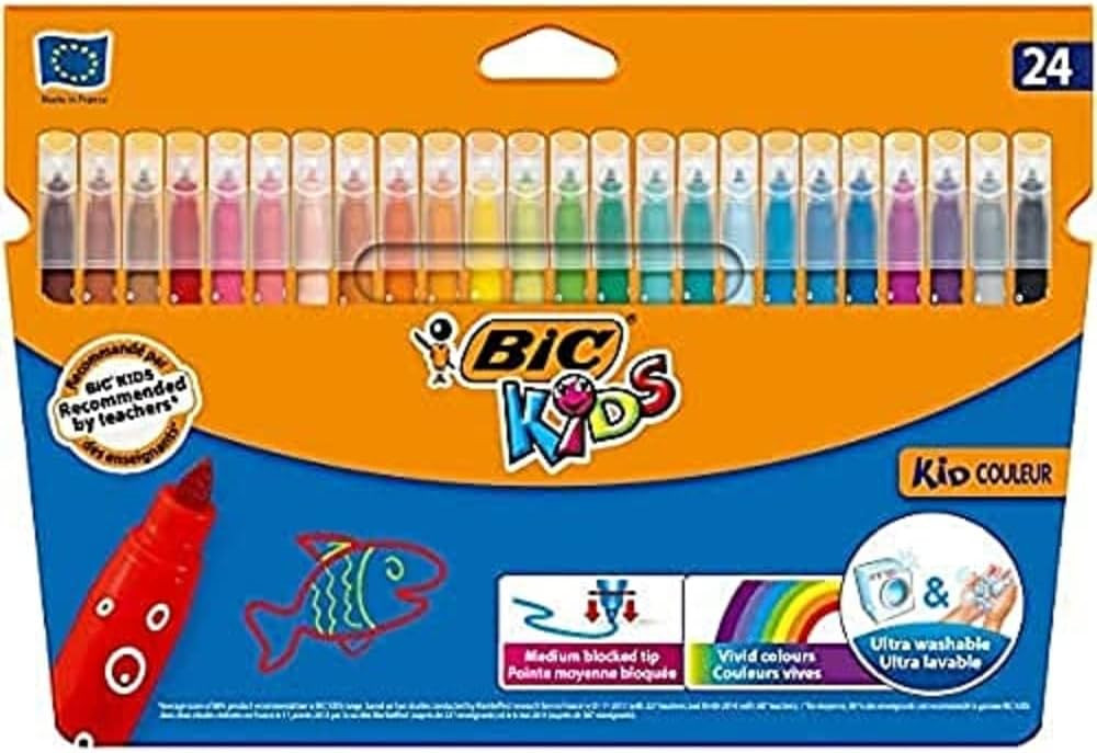 Bic Kid Couleur Keçeli Boya Kalemi 24 Renk