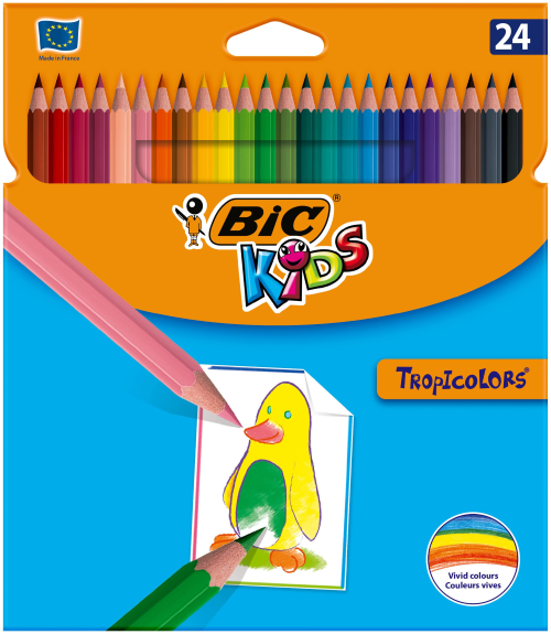 Bic Tropicolors Kuru Boya Kalemi 24 Renk