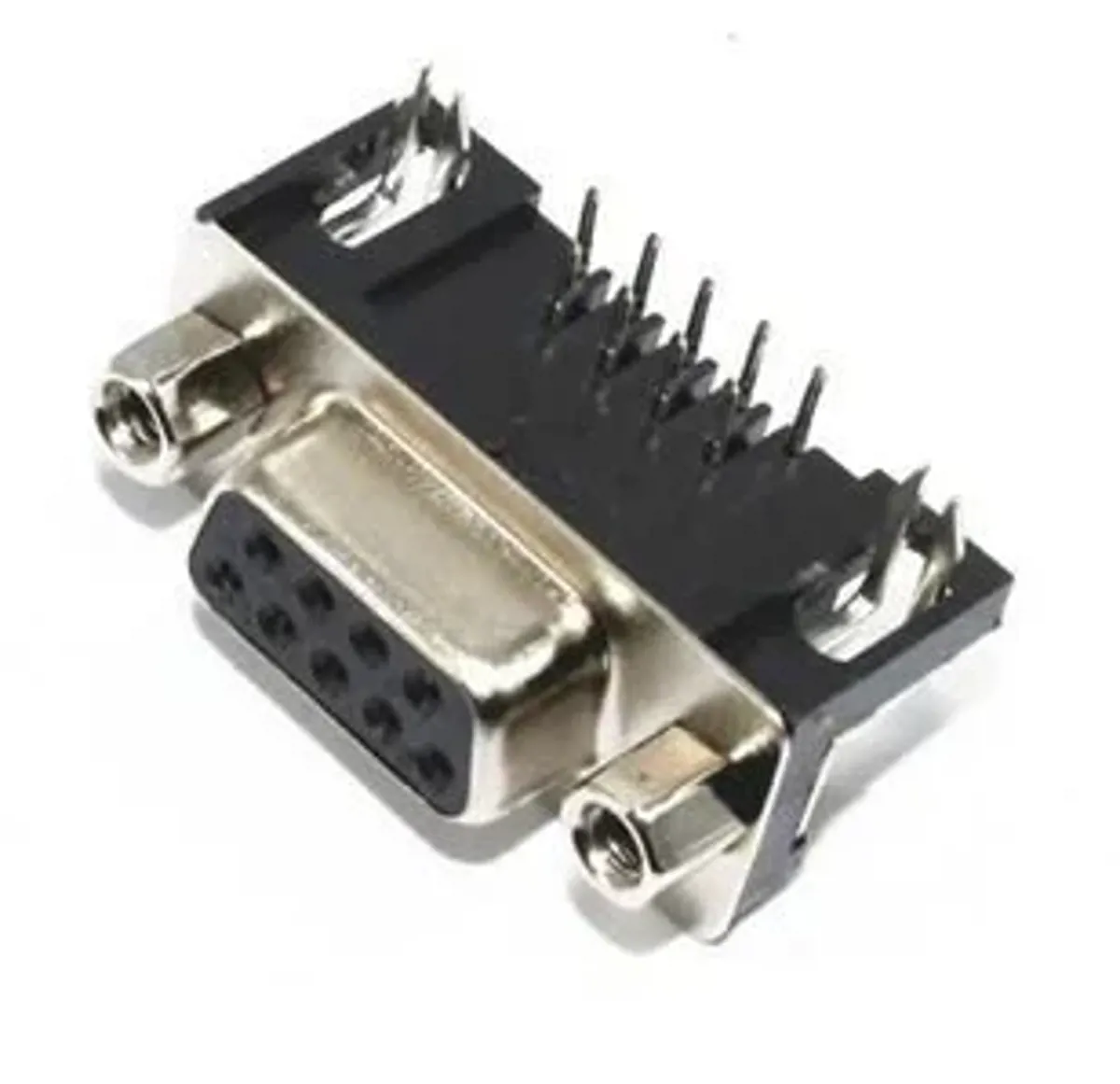 9 Pin Dişi D-Sub Konnektör -90 Derece - OEM - Ürün Görseli 1