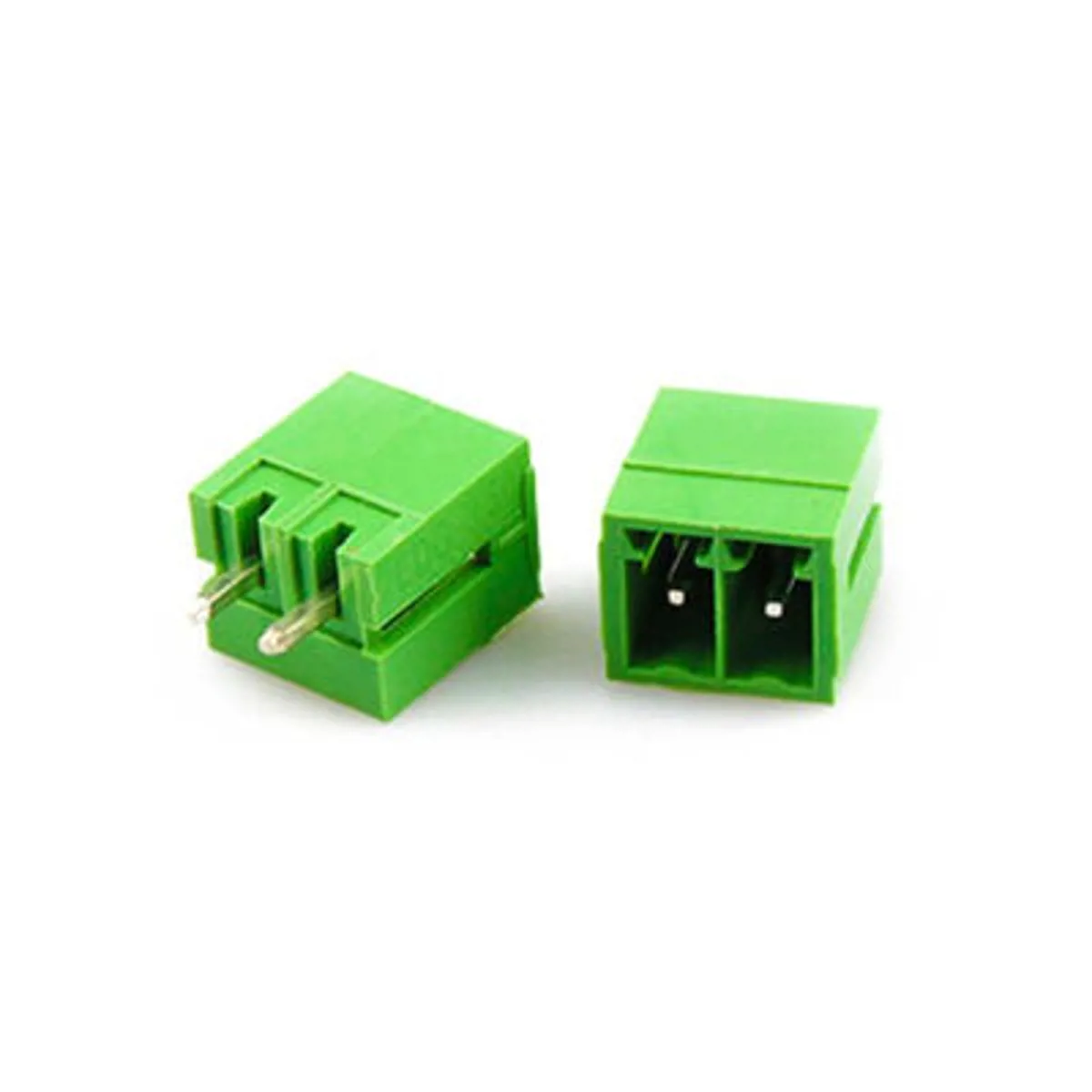 PCB TİP 2 Pin 3.81mm 180° Erkek Geçmeli Yeşil Klemens - KAİFENG - Ürün Görseli 1