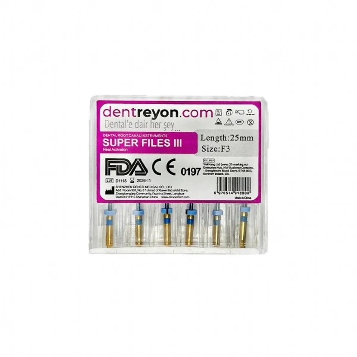 Dentreyon Blue Kanal Eğesi - DENCO - Ürün Görseli 1