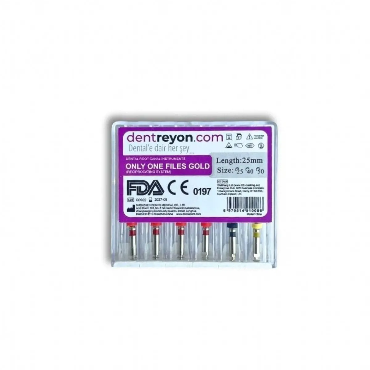 Dentreyon Only One File Gold Reciproc Kanal Eğesi - DENCO - Ürün Görseli 1