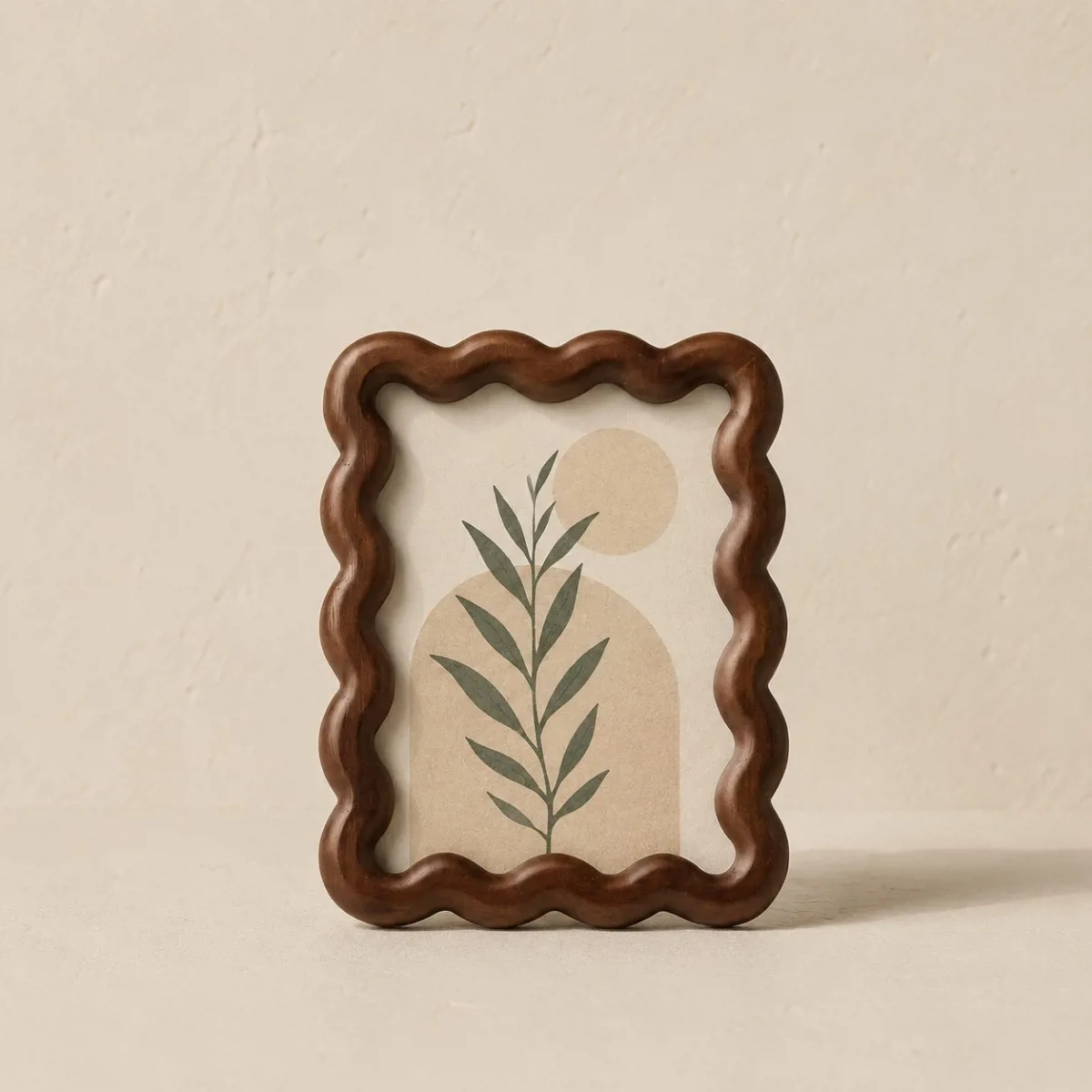Wavy Ahşap Çerçeve 13x18 cm | Dekoratif Dalgalı Tasarım Çerçeve - Buppa - Ürün Görseli 1