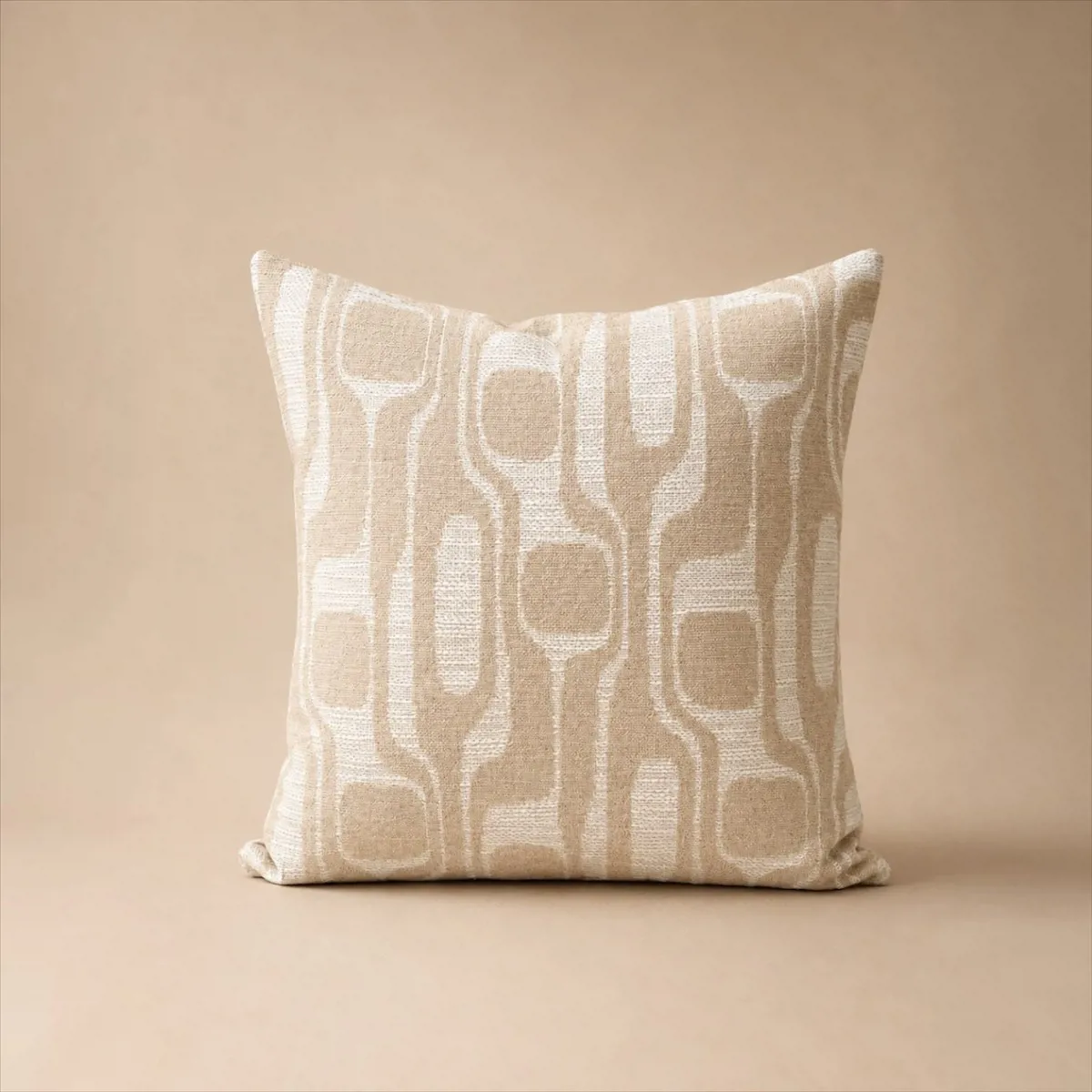 Lavinya Kırık Beyaz Bej Bohem Kırlent Kılıfı - 43x43 cm - Buppa - Ürün Görseli 1