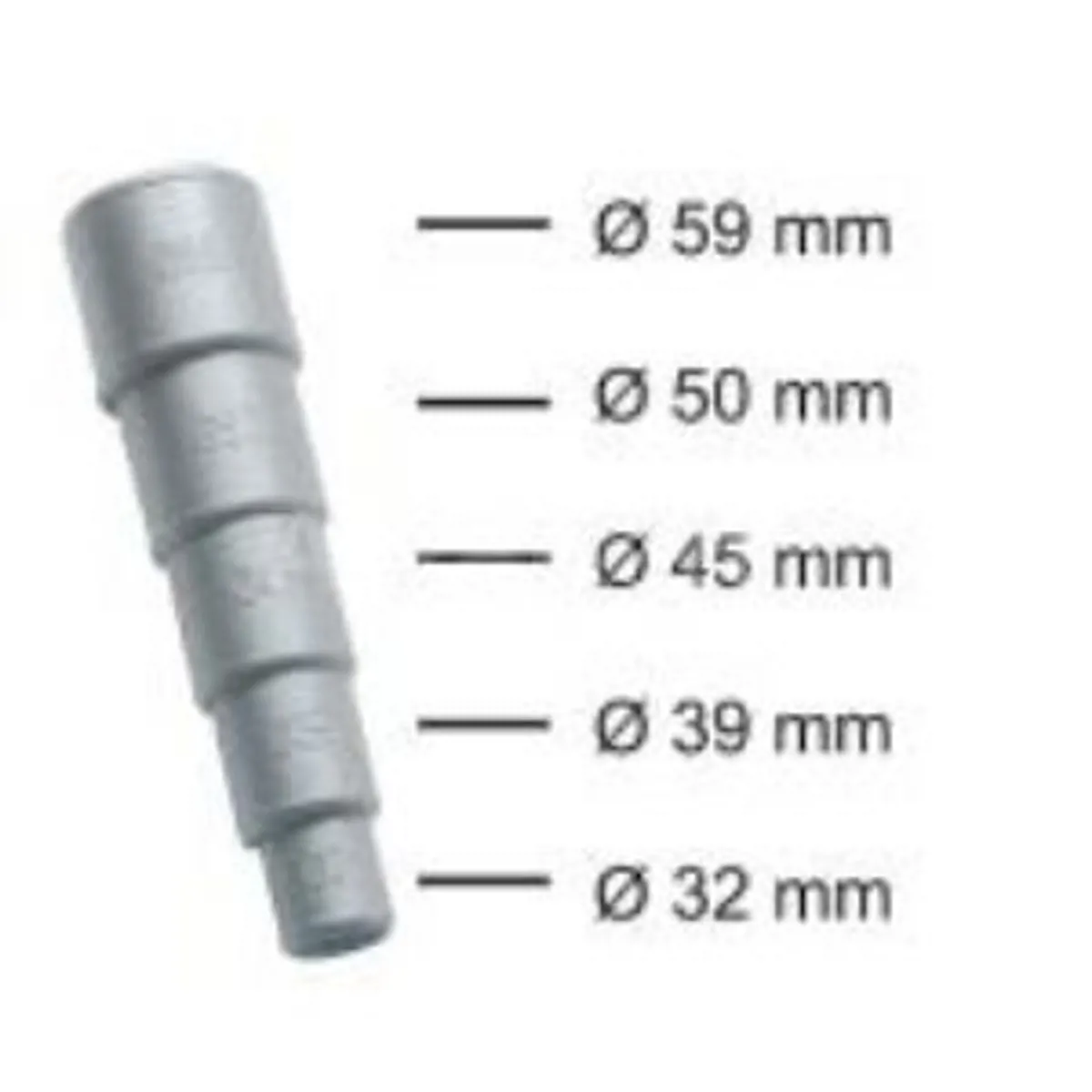 HORTUM KONNEKTÖRÜ 32-59 mm - Ürün Görseli 1