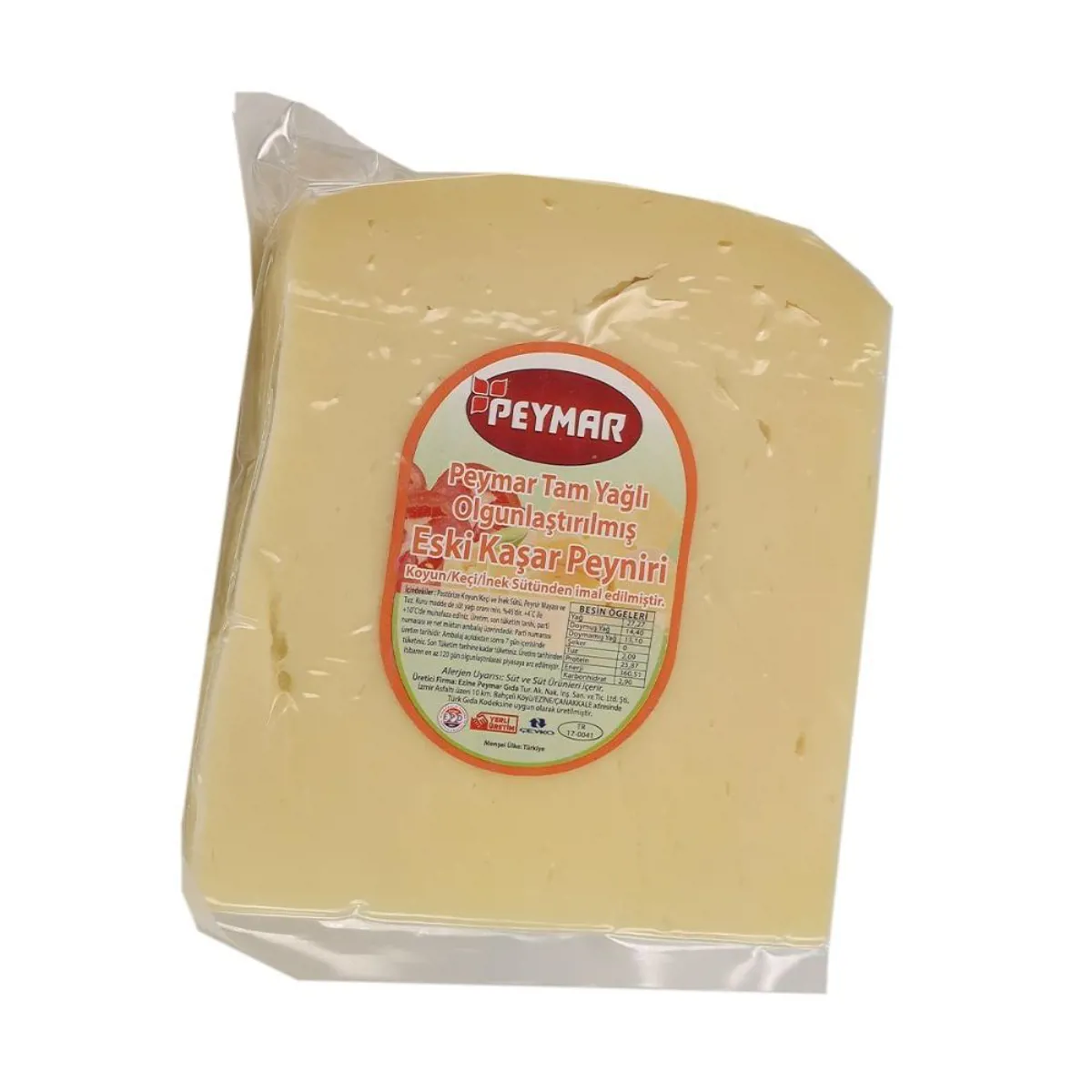 Peymar Eski Kaşar Peyniri 345-355g (Koyun, Keçi ve İnek Sütü) - PEYMAR - Ürün Görseli 1