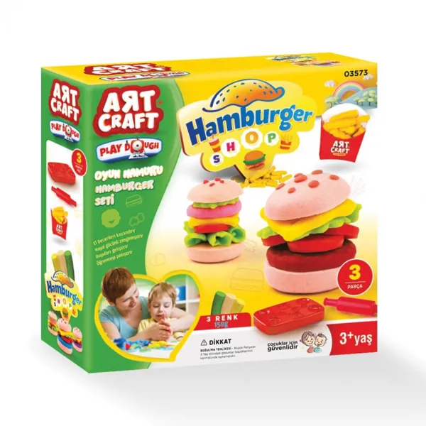 Dede Hamburger Set Oyun Hamuru 150 Gr 03573 - Art Craft - Ürün Görseli 1