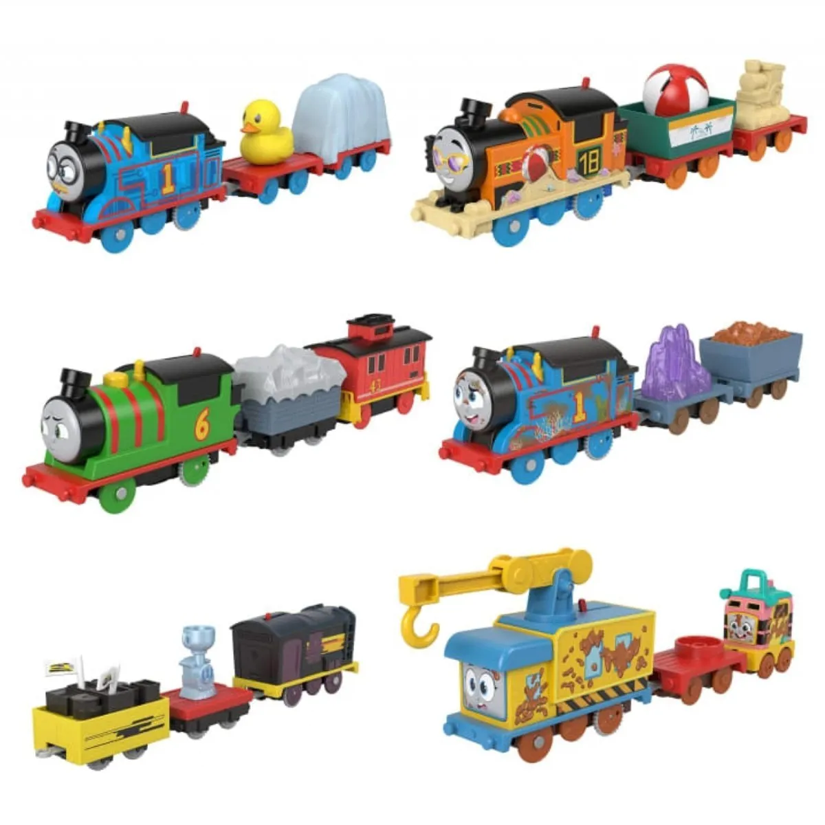 Thomas ve Arkadaşları - Büyük Tekli Tren  Eğlenceli Karakterler HFX97 - Thomas ve Friends - Ürün Görseli 1
