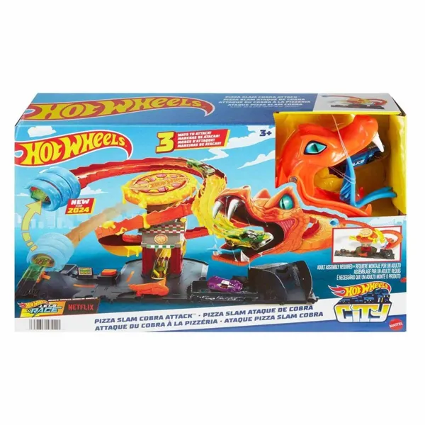 Hot Wheels Pizza Dükkanında Kobra Macerası Oyun Seti HTN81 - Hot Wheels - Ürün Görseli 1