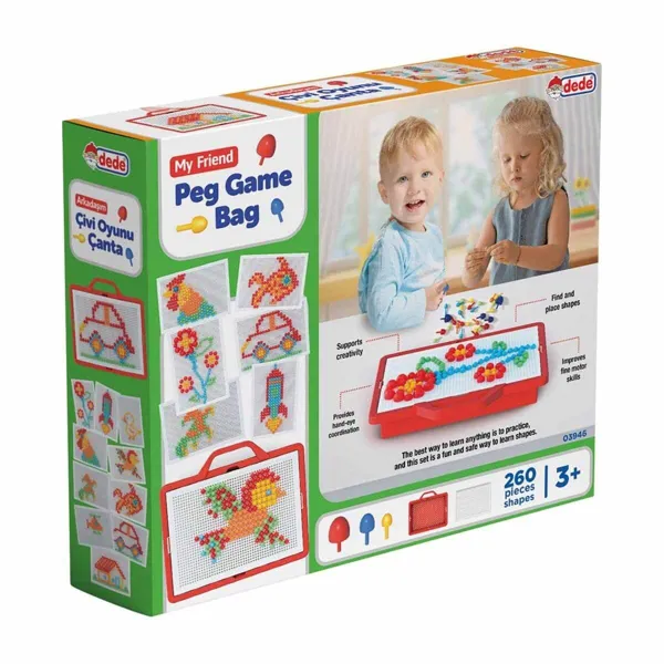 Dede Arkadaşım Çivi Oyunu Çanta 03946 - Dede Oyuncak - Ürün Görseli 1