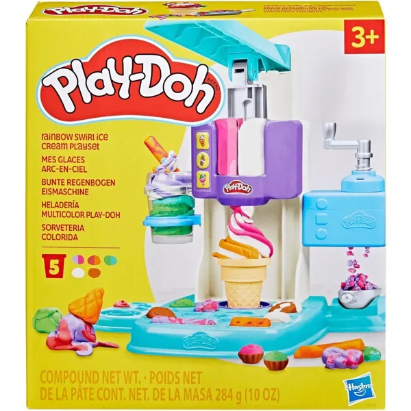 Play-Doh Raınbow Swırl Ice Cream Plays G0028 - Play Doh - Ürün Görseli 1