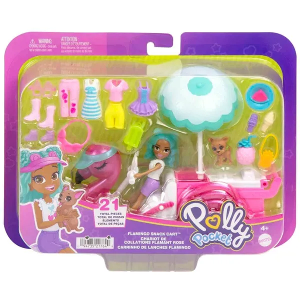 Polly Pocket Filamingo Motosiklet ve Tropik Aksesuarlar HWP24 - Polly Pocket - Ürün Görseli 1